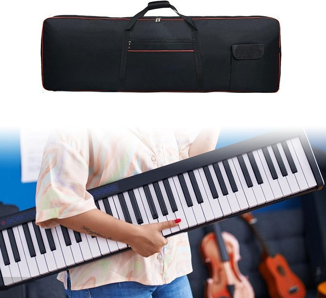 Wasserdichter Koffer für 88-Tasten-Keyboards, 136 x 33 x 17 cm, mit Tasche, tragbare Gigbag für elek