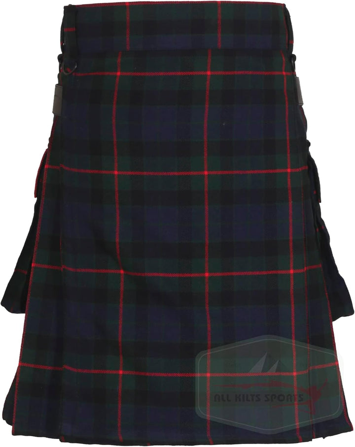 Utility-Kilt für Herren aus Acrylwolle mit Lederriemen Gunn Modern 50, Gunn Modern 50