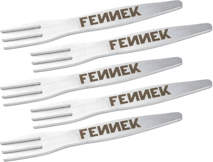 FENNEK Pieker 6 Stück im Set, Pommes, Currywurst, Picknick, Party, Grill Gabel, Picker, Spiess