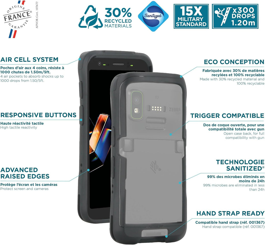 Mobilis Schutzhülle für Zebra TC501 Mobile Computer - Trigger kompatibel