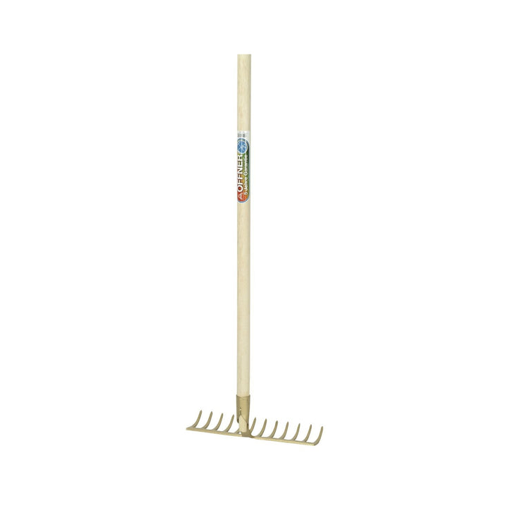 OFFNER Betonrechen gehärtet Breite 350 mm und 14 Zinken ohne Stiel