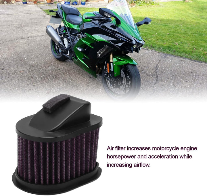 Luftfilterelement, Motorrad-Luftfilter mit Hohem Durchfluss, Waschbar, Wiederverwendbar, Verschlei?f