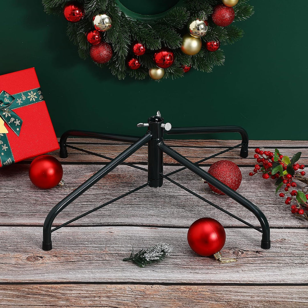 Happyyami Weihnachtsbaumständer Metall 45 cm Faltbar Baumhalter Basis Ständer Für Künstliche Weihnac