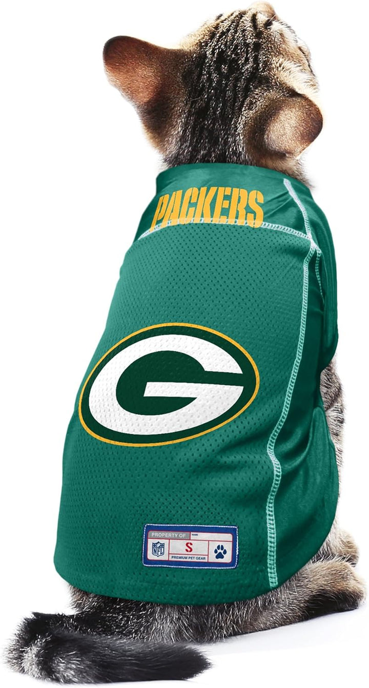 Littlearth NFL Basic Haustier-Trikots Green Bay Packers S (Neck: 11", Girth: 13"-15", Back: 9"), Gre