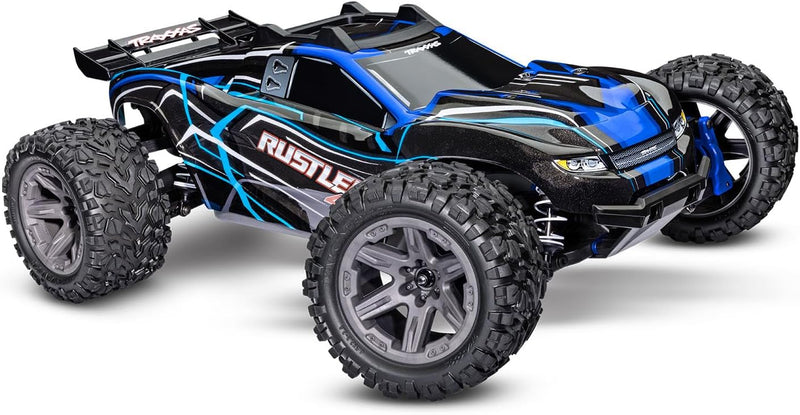 TRAXXAS Rustler 4x4 blau RTR BL-2S Brushless ohne Akku/Lader 1/10 Stadium Truck