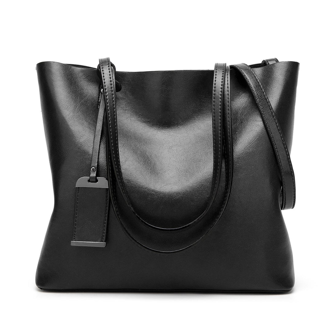 Coolives Tote Einkaufstasche aus PU-Leder für Damen, vertikale Handtaschen, Schultertasche, mit Schu