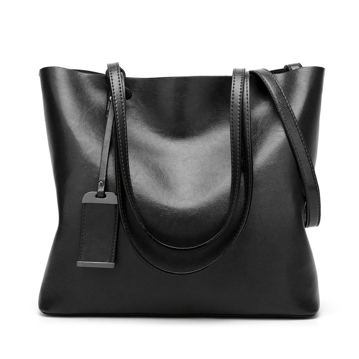 Coolives Tote Einkaufstasche aus PU-Leder für Damen, vertikale Handtaschen, Schultertasche, mit Schu
