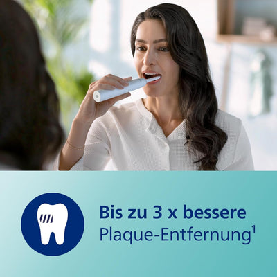 Philips Sonicare 3100 Series elektrische Zahnbürste mit Schalltechnologie Doppelpack, mit Drucksenso