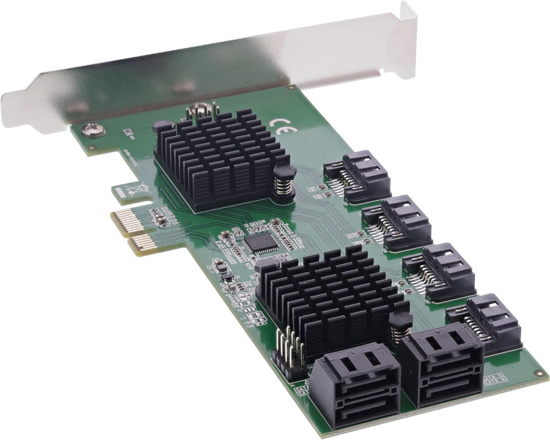 InLine® 76617K Schnittstellenkarte, 8X SATA 6Gb/s Controller, PCIe 2 (PCI-Express)