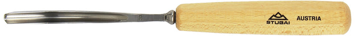 Stubai Stechbeitel Serie 55 - Form 20 : Gebogenes Hohleisen 6mm - 552006, 6mm