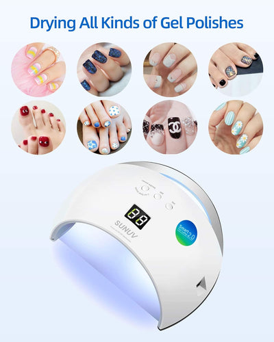 SUNUV UV Lampe SUN6 LED Nagellampe Nail Lampe für Nägel Gel Nagellack mit Automatischem Sensor