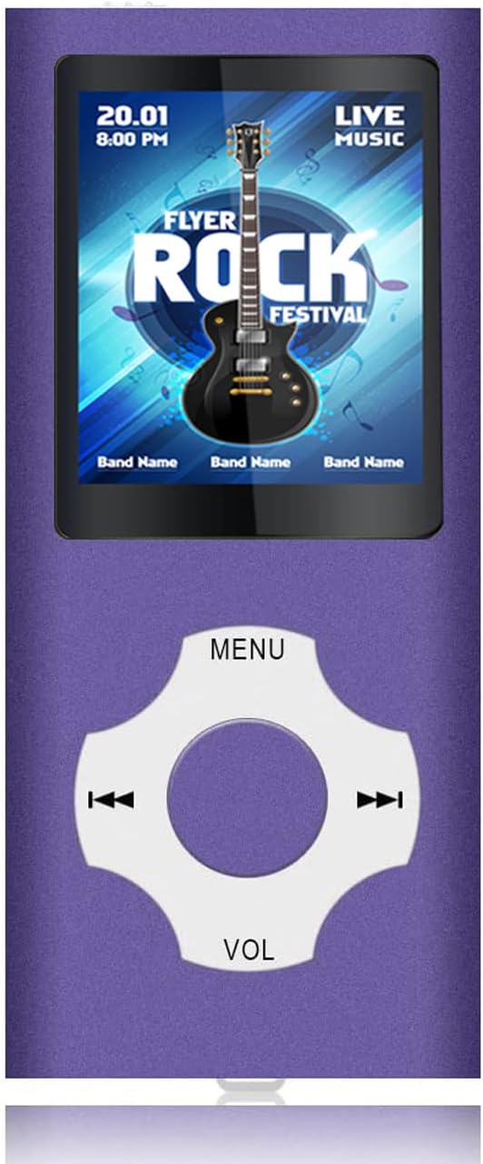 MP3 Player mit 32GB MicroSD Speicherkarte, Tabmart MP4 Musik Player Unterstützung Audio Player Media