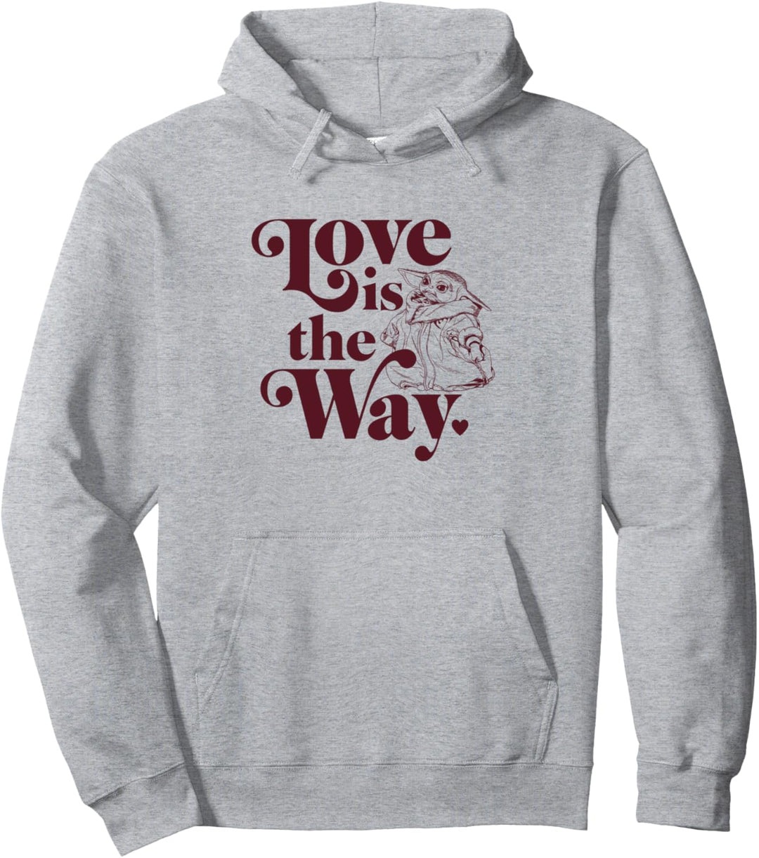 Star Wars: The Mandalorian The Child Valentine The Love Way Pullover Hoodie