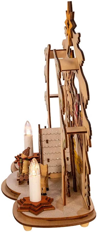 Kurt S. Adler Kurt Adler LED-Dorfhaus, 26 cm, batteriebetrieben, Mehrfarbig