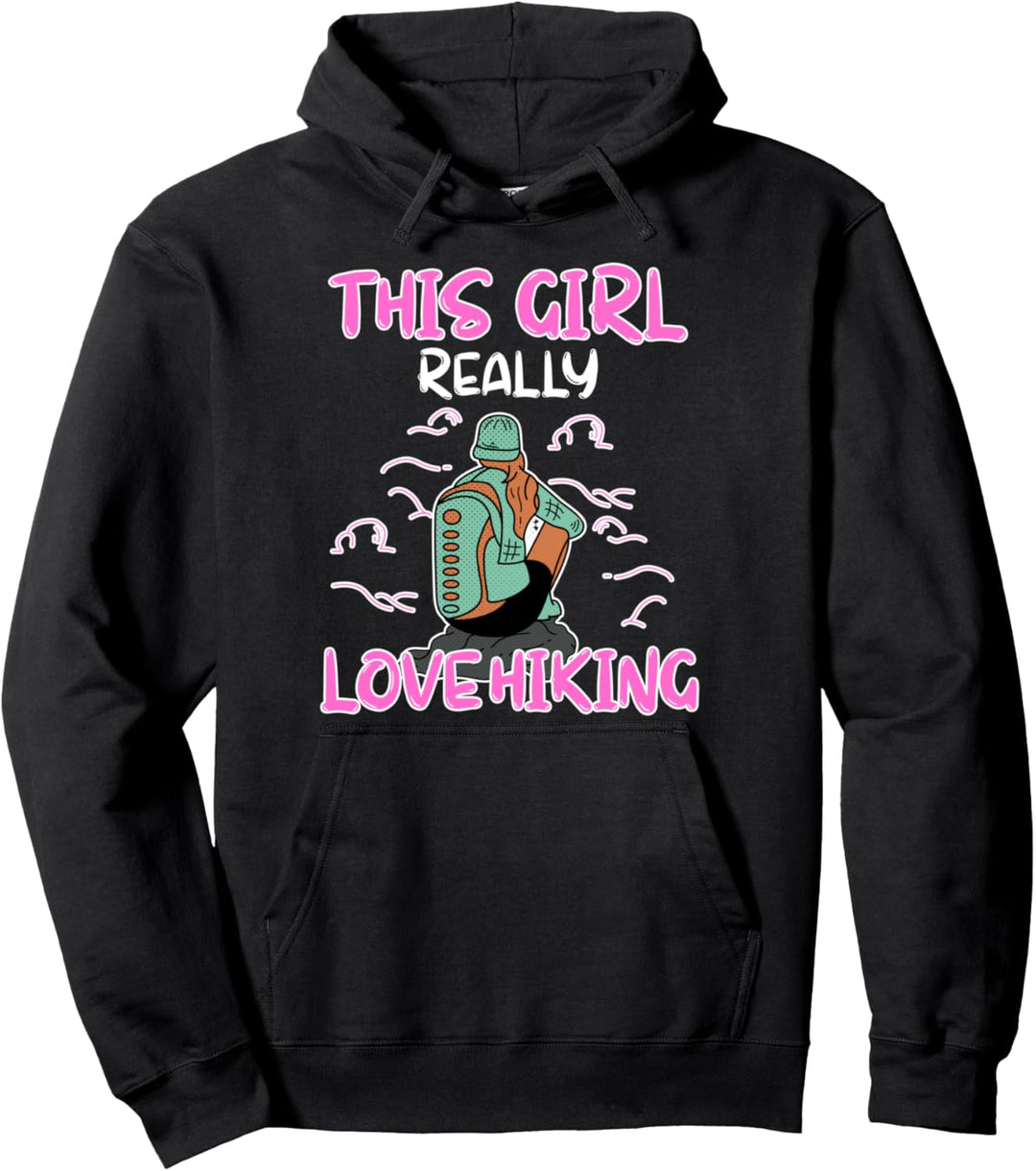 Damen wirklich lieben Wandern Geschenk Wanderin Wandern Pullover Hoodie