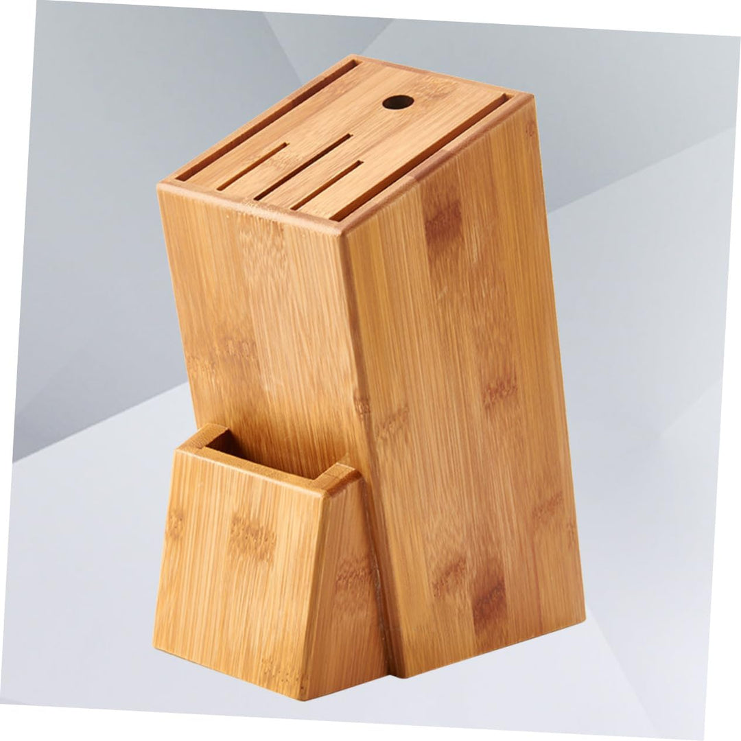 Cabilock Küchenregal Bambusregalhalter aus Bambus Stabiles Holzgestell als Messerhalter und Küchenab