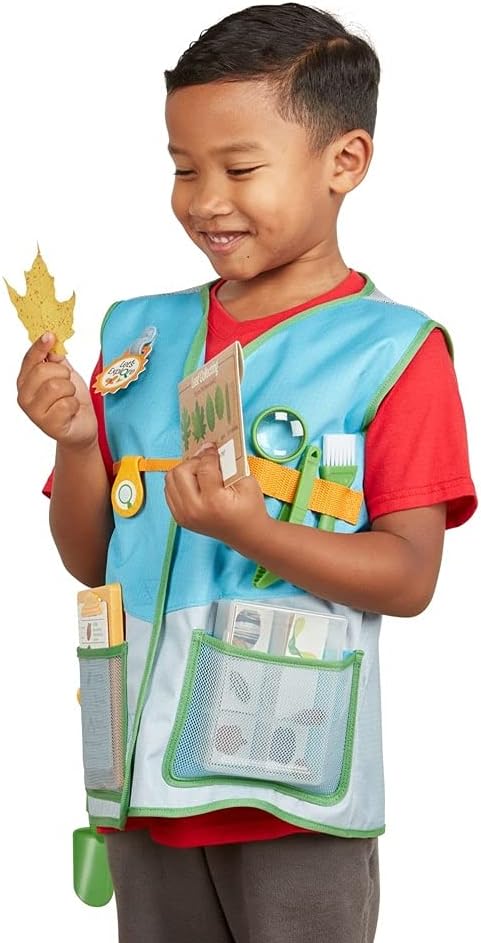 Melissa & Doug 40805 Let's Explore Naturalist Weste Set | Pretend Play | ab 3 Jahren | Geschenk für