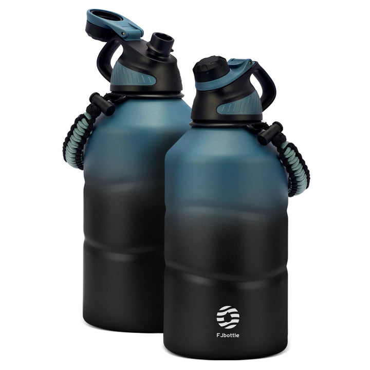 FJbottle Edelstahl Trinkflasche 1,9L mit Magnetischem Deckel, BPA FREI auslaufsichere Doppelwandig T