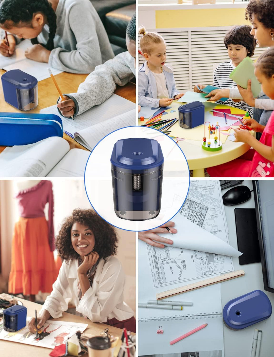 Elektrischer Spitzer, stärkere Spiralklinge, automatischer Spitzer, automatischer Stopp für 6–8 mm N