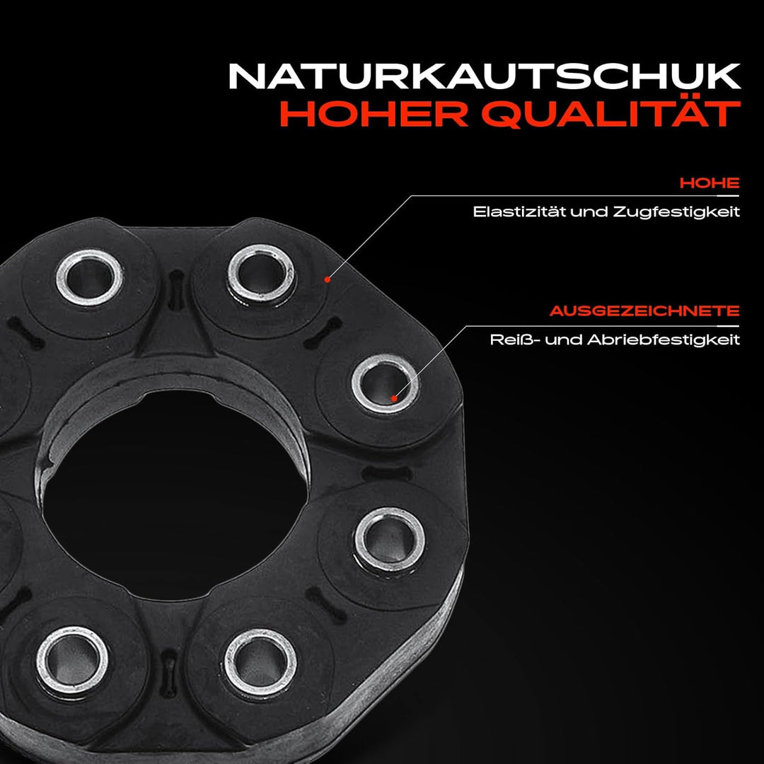 Frankberg 1x Gelenkscheibe Hardyscheibe Vorne oder Hinten Kompatibel mit C-Klasse 2008-2014 CLS 2011