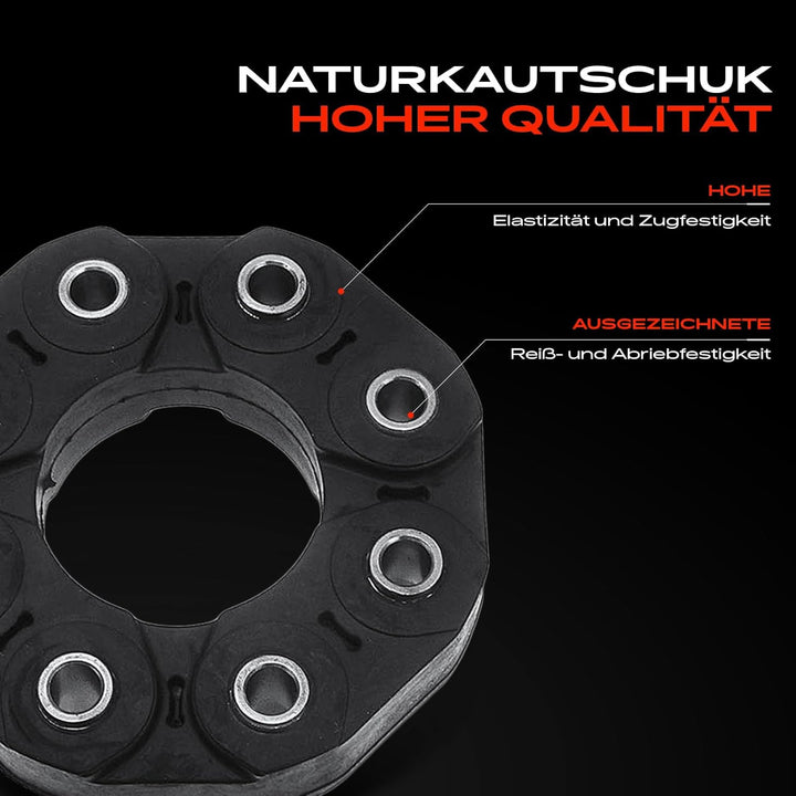 Frankberg 1x Gelenkscheibe Hardyscheibe Vorne oder Hinten Kompatibel mit C-Klasse 2008-2014 CLS 2011