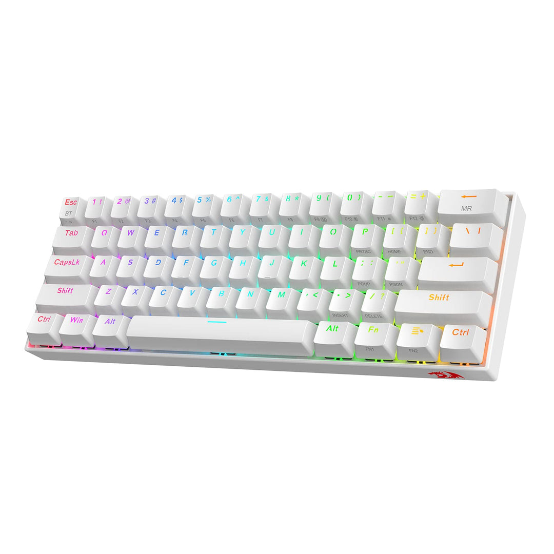 Redragon K530 Draconic 60% Bluetooth/kabelgebundene / 2,4 GHz kabellose mechanische Tastatur, 61 Tas