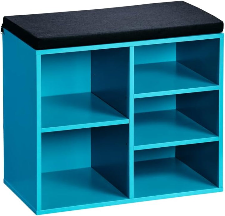 Kesper | Schuhschrank mit Sitzkissen, Material: Faserplatte, Masse: B51,5 x H48 cm x L29,5 cm, Farbe