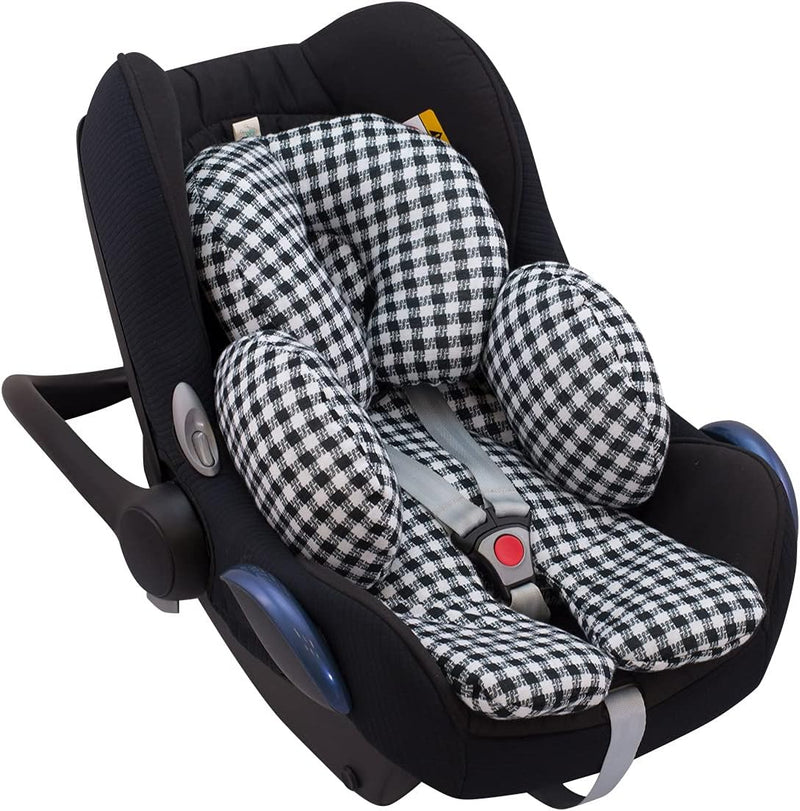 JYOKO Kids Sitzverkleinerer Antiallergikum Universal Baby 100% Baumwolle (Vichy, Enthält eine Kopf-