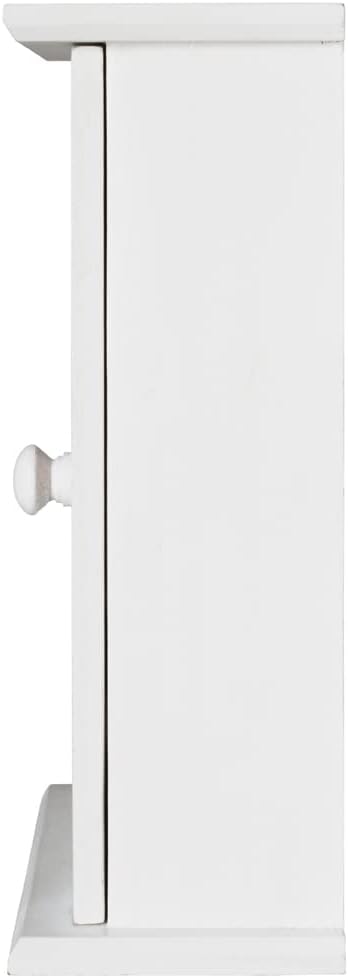 HAKU Möbel Schlüsselkasten, MDF, weiss, B 26 x T 12 x H 32 cm