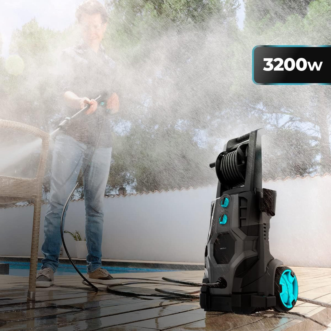 Cecotec Hochdruckreiniger HydroBoost 3200 TotalClean, 3200 W, Brushless-Motor, für Zuhause, Garten o
