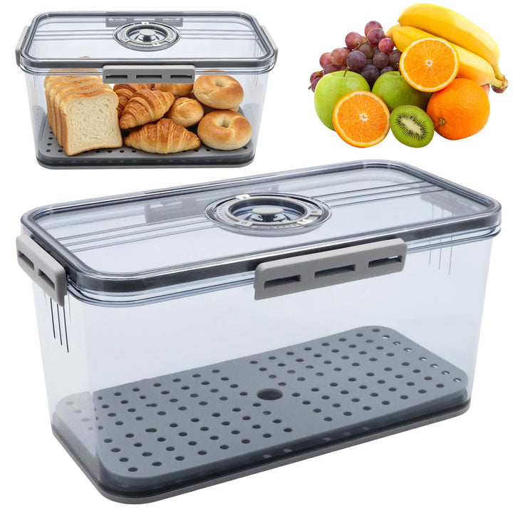 Yuragim Brotkasten mit Sichtfenster, Brotbehälter Brotbox mit Datumsanzeige Brot Aufbewahrungsbox Mo