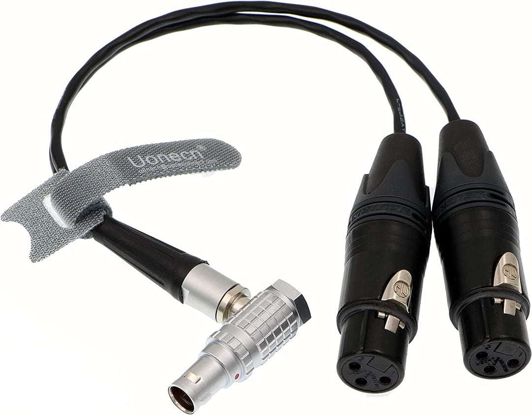 Uonecn 10 Pin auf XLR 3 Pin Breakout-Kabel für Atomos Shogun Monitor Recorder Audio Splitter 30 cm,
