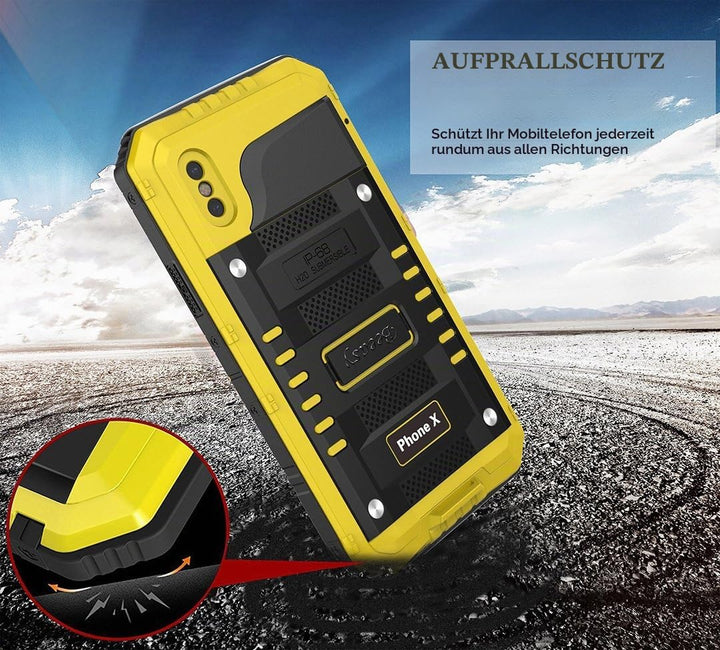 Beeasy Hülle Kompatibel mit iPhone X/XS, Wasserdicht Outdoor Stossfest Handy Case Militärstandard Sc