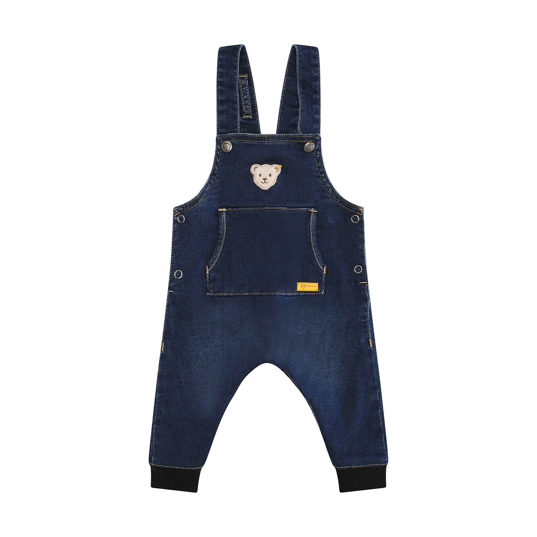 Steiff Unisex Baby Latzhose Pants, 56 Mood Indigo
