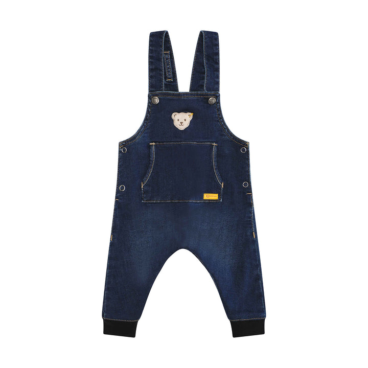 Steiff Unisex Baby Latzhose Pants, 56 Mood Indigo