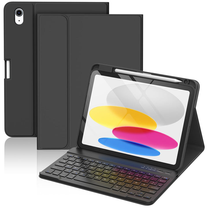 CC Store Hülle mit Tastatur für iPad A16 11 Generation 2025/10 Generation 2022 (11/10.9 Zoll), Magne