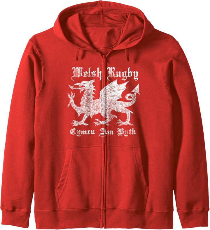 Vintage Welsh Rugby Shirt or Gift | Wales Rugby Football Top Kapuzenjacke