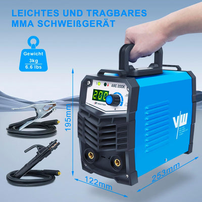 Elektroden Schweissgerät 200 A, MMA Inverter Schweissgerät, Elektroden ARC Welder, ARC200K Elektro S