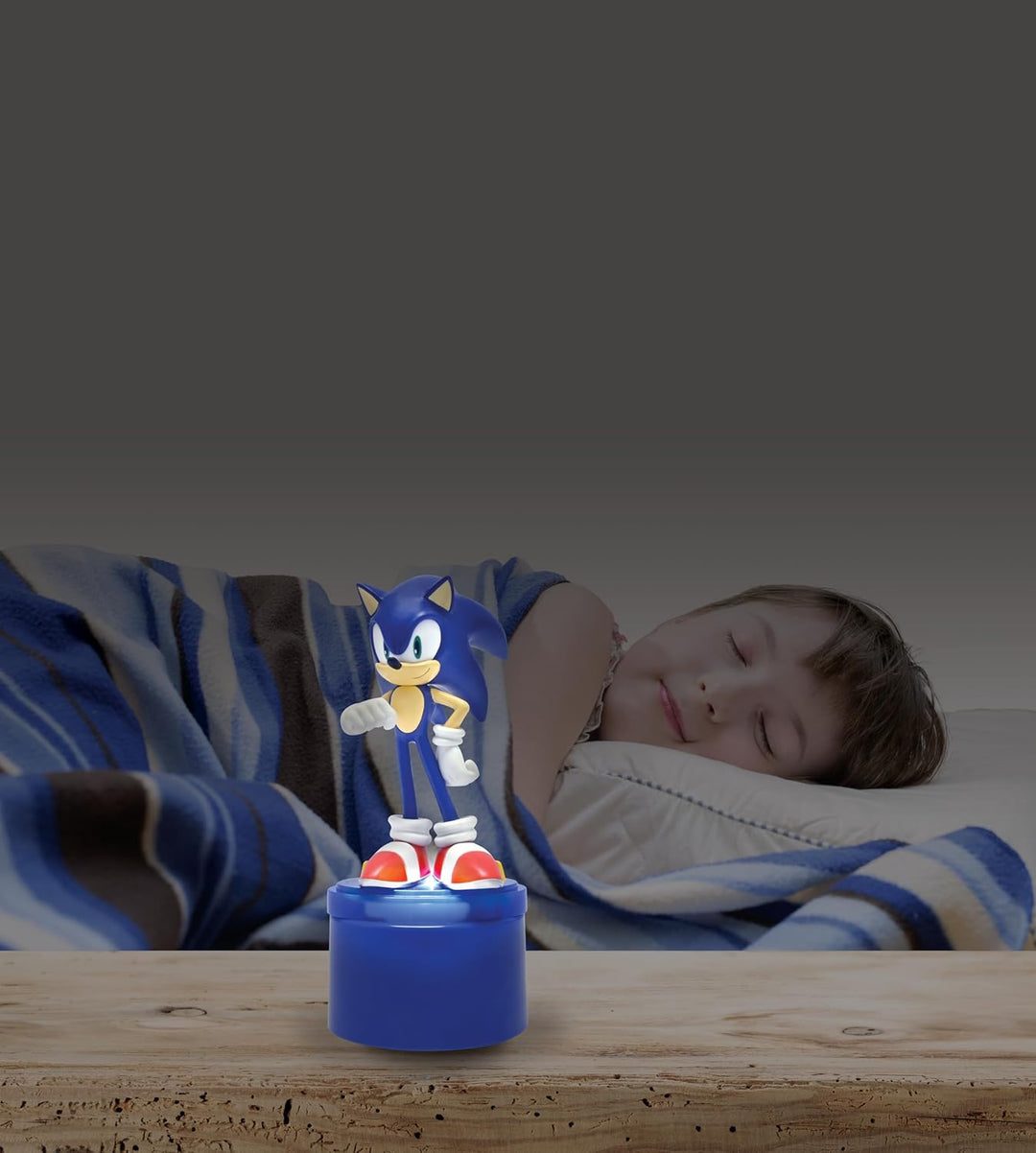 Lexibook, SEGA Sonic The Hedgehog, LED-Taschen-Nachtlicht für das Kinderzimmer, weiches Licht, batte