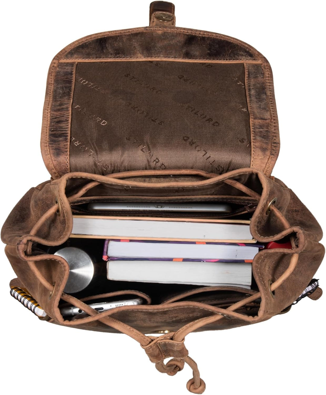 STILORD 'Allison' Rucksack Damen Modern Leder Vintage Daypack Klein Cityrucksack Rucksackhandtasche