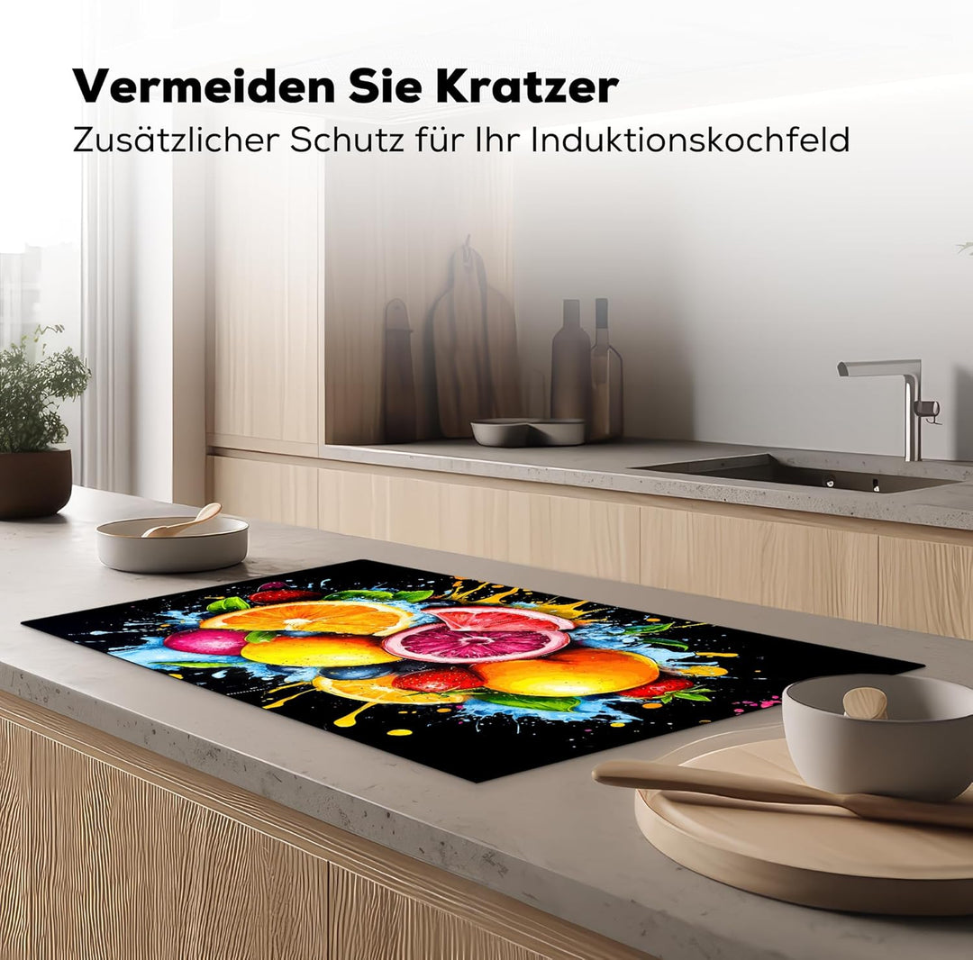 Herdabdeckplatte 90x52 cm Einteilig Abdeckplatten Cerankochfeld Abdeckung Ceranfeld Herdplattenabdec