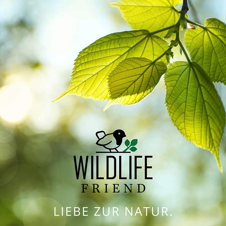 WILDLIFE FRIEND I Insektenhotel XXL stehend - mit Standfuss 76cm & Metalldach - Gross, Unbehandelt,