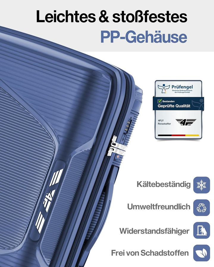 Leichter Hartschalen-Reisekoffer XL - Gross 75 cm (96L) – Grosser Trolley Koffer mit TSA-Schloss, Do