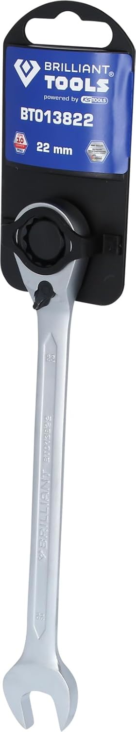 KS TOOLS Ratschenringschlüssel, umschaltbar, 22 mm 22 mm einzeln, 22 mm einzeln