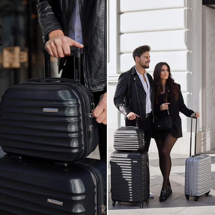 WITTCHEN Reisekoffer 4er Koffer-Set Rollkoffer Trolley Handgepäck Hartschale aus ABS mit 4 Spinner-R