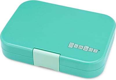 yumbox Panino M Lunchbox (Tropical Aqua) - mittelgrosse Brotdose mit 4 Fächern | Kinder Bento Box fü