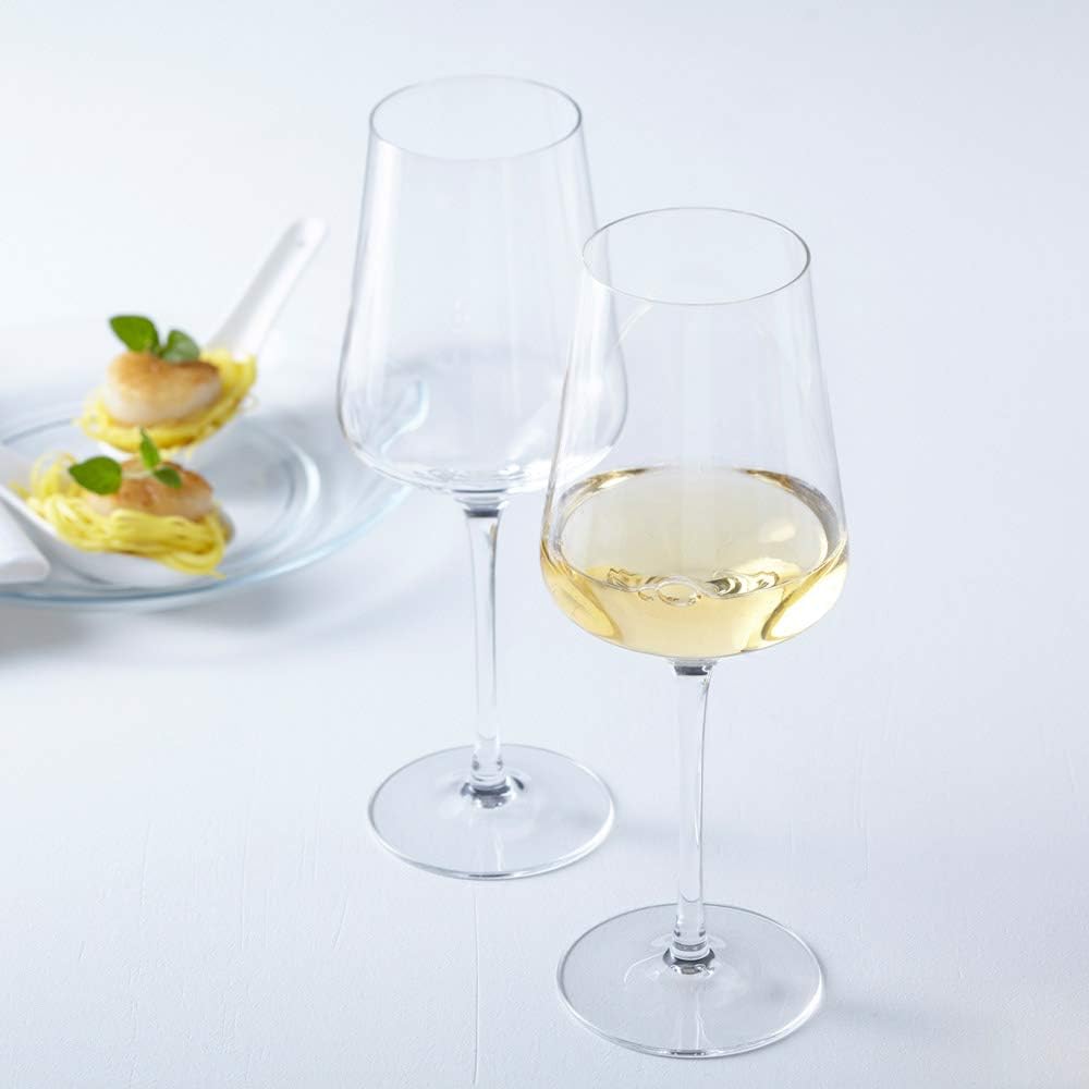 LEONARDO HOME Set aus 12 Weissweingläser Puccini, Weingläser, Teqton-Kristallglas, spülmaschinenfest