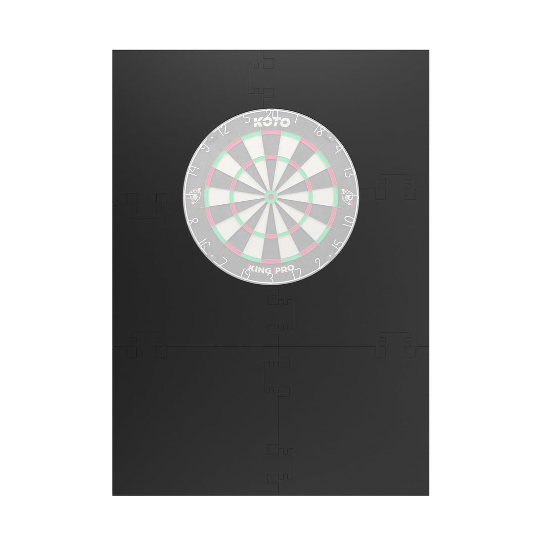 KOTO - 4pcs. Dart Surround, langlebige Dart wandschutz, verhindert Schäden, Eva 6PCS Quadrat Schwarz