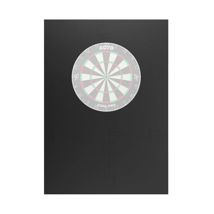 KOTO - 4pcs. Dart Surround, langlebige Dart wandschutz, verhindert Schäden, Eva 6PCS Quadrat Schwarz
