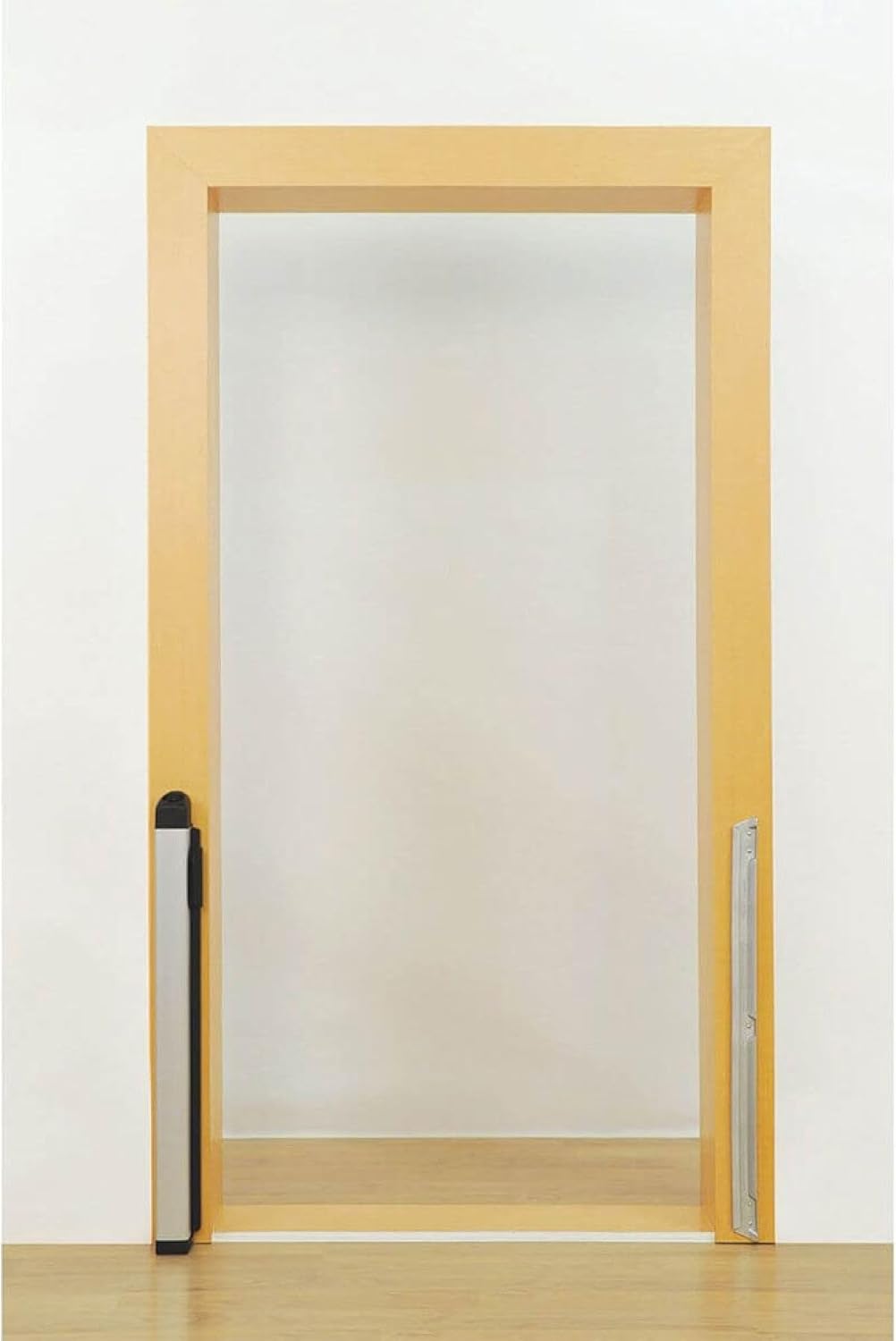 KiddyGuard Sicherheitsgitter für Treppen, mit Aluminiumgehäuse, ausziehbar, bis zu 120 cm, Weiss